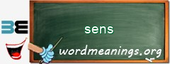 WordMeaning blackboard for sens